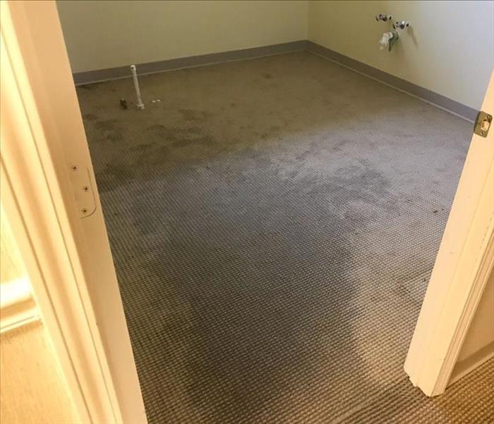 Floor with water damage