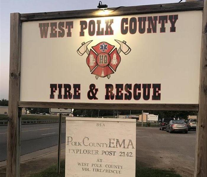 west polk county fire and rescue sign 
